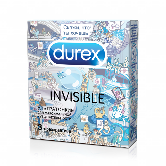Дюрекс презервативы Invisible (ультратонкие)/Дудл №3 купить в Москве по цене от 242 рублей