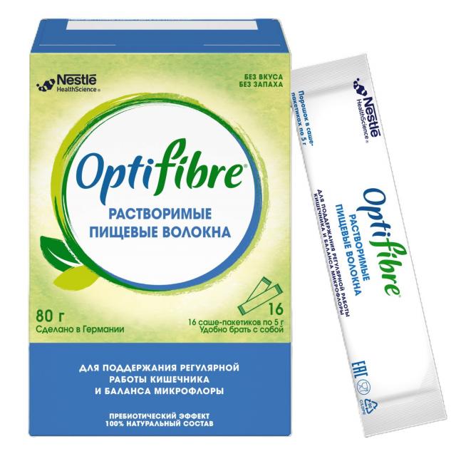 Изображение товара OptiFibre порошок саше 5г №16 натуральная добавка для кишечника