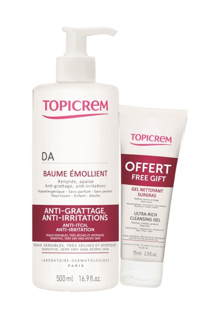 Изображение товара Топикрем АД набор бальзам липидовосст. 500мл+ гель очищающий 75мл