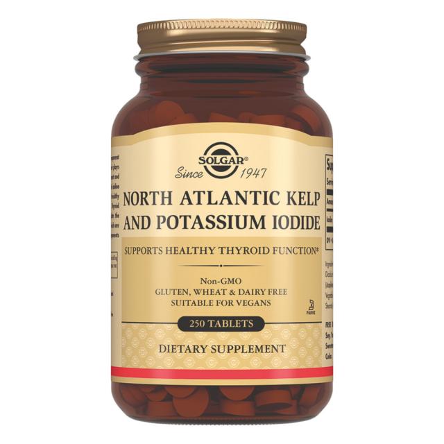 Изображение товара Солгар Йод из бурых водорослей/Калия йодид таблетки №250