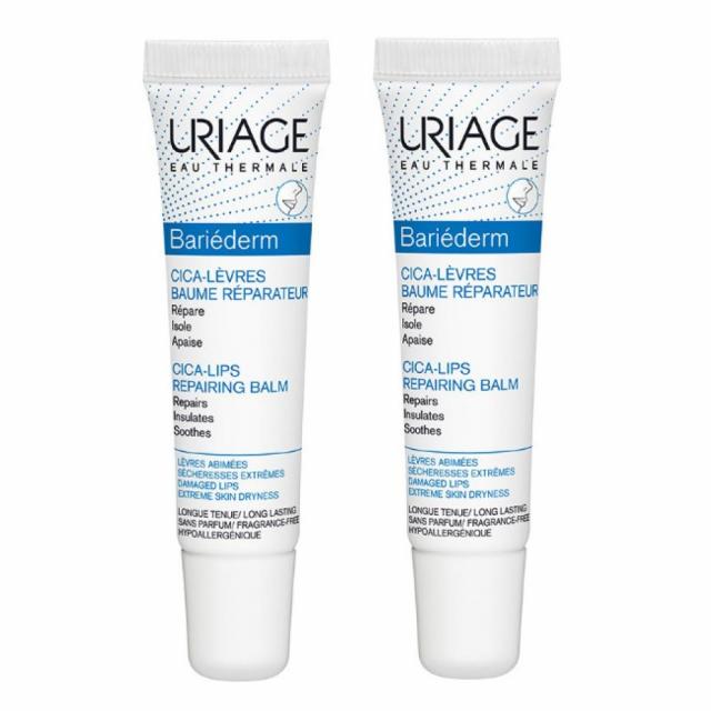 Изображение товара Урьяж Барьедерм Цика бальзам для губ восстанавливающий 15млх2