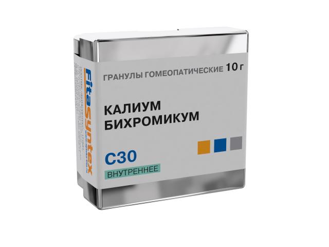 Изображение товара Калиум Бихромикум С-30 гранулы 10г для лечения различных заболеваний