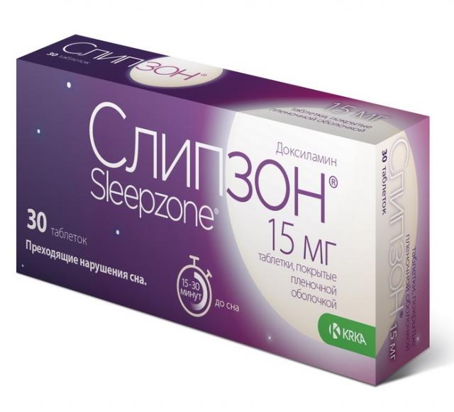 Слипзон таблетки покрытые оболочкой 15мг №30 купить в Москве по цене от 329 рублей
