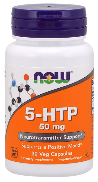 Изображение товара Нау Фудс 5-HTP L-5-гидрокситриптофан капсулы 440мг 30 шт поддержка настроения