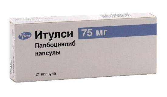 Изображение товара Итулси капсулы 75 мг противораковое средство для лечения рака молочной железы 21 шт