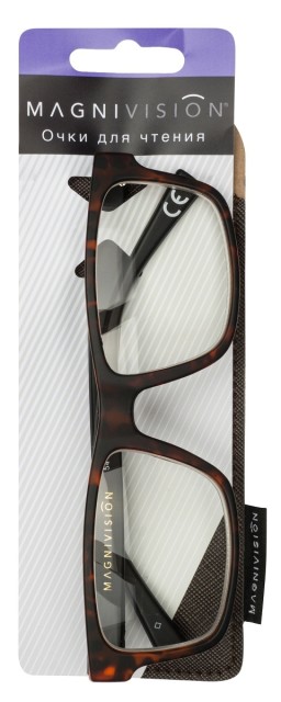 Изображение товара Очки для чтения Magnivision +3.50 легкие, с пружинным механизмом и UV-защитой