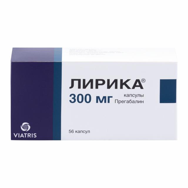 Изображение товара ПКУ Лирика капсулы 300мг №56 - Противосудорожное средство