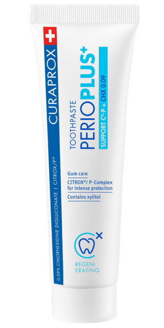 Изображение товара Курапрокс зубная паста Перио Плюс Саппорт 0,09% хлоргексидин 75мл