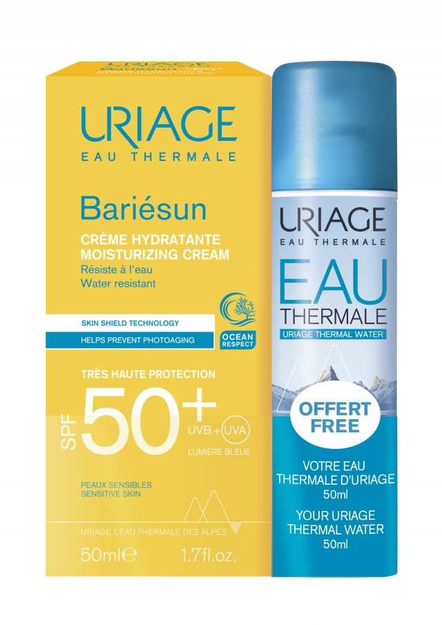 Изображение товара Урьяж Барьесан набор крем увлажняющийSPF50+ 50мл+вода термальная 50мл