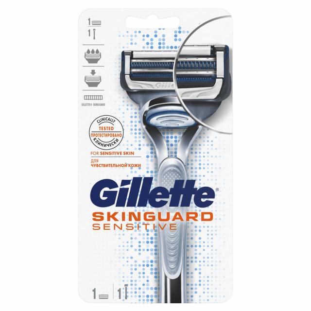 Изображение товара Gillette SkinGuard Sensitive мужская бритва с кассетой для чувствительной кожи