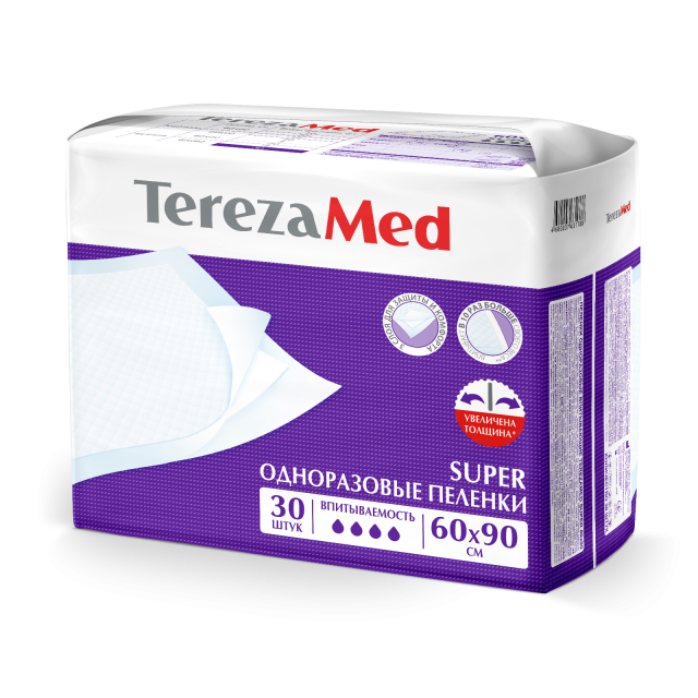 Изображение товара ТерезаМед пеленки Супер 60х90см №30