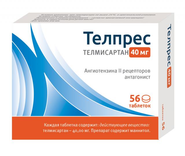Изображение товара Телпрес таблетки 40мг №56
