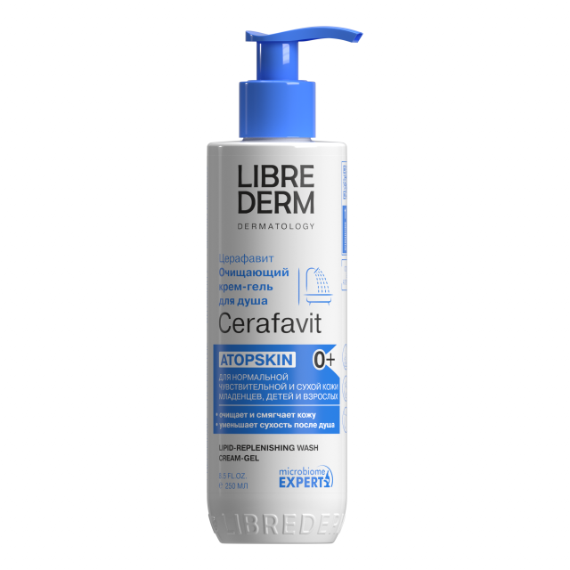 Изображение товара Либридерм Церафавит крем-гель для душа 250мл с церамидами и пребиотиками
