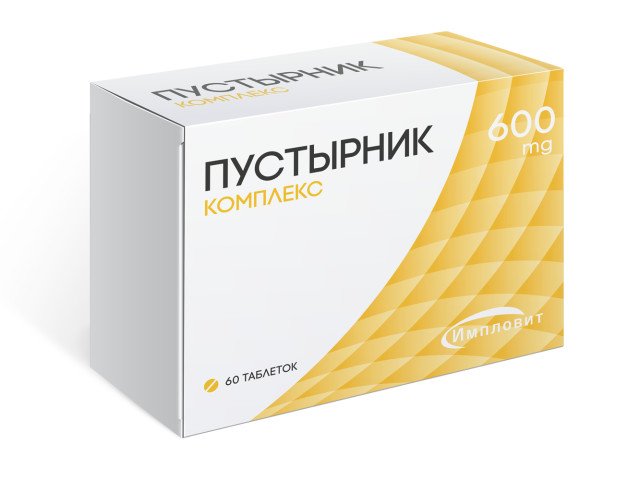 Изображение товара Импловит Пустырник Комплекс 600мг таблетки №60 для нервной системы