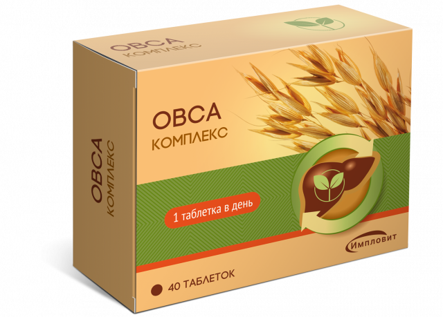 Изображение товара Овса Комплекс таблетки 550мг №40 Импловит