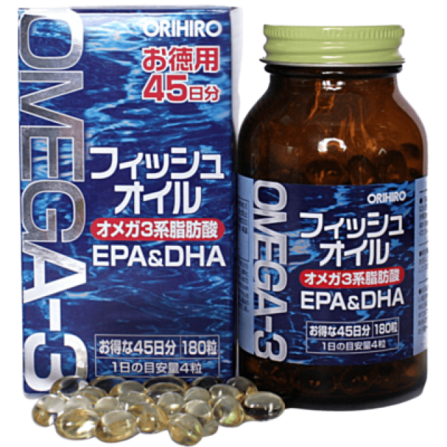 Изображение товара Орихиро Омега-3 капсулы No180 - биодобавка для сердца мозга и иммунитета