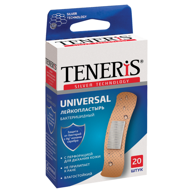 Изображение товара Тенерис пластырь бактерицидный полимер.осн. Универсал №20