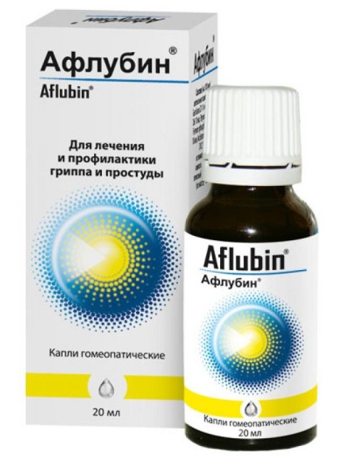 Афлубин капли гомеопатические 20мл   по цене от 383 рублей