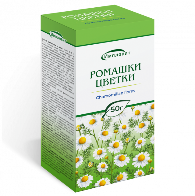 Изображение товара Ромашка аптечная цветки 50г Импловит