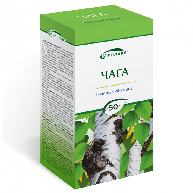 Изображение товара Чага (Березовый гриб) 50г Импловит