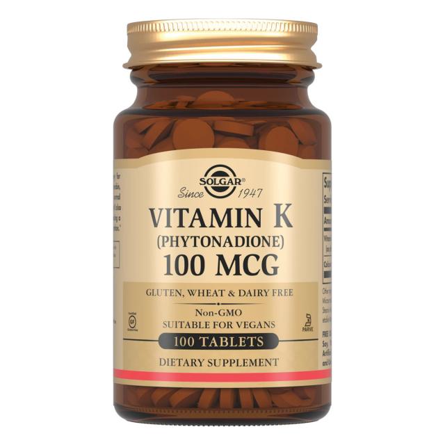 Изображение товара Солгар Витамин К таблетки №100