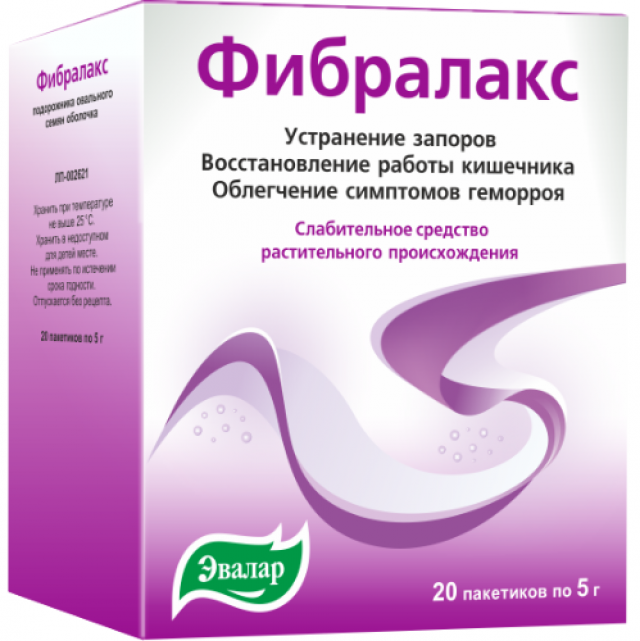 Изображение товара Фибралакс порошок для приготовления суспензии Эвалар 5г №20
