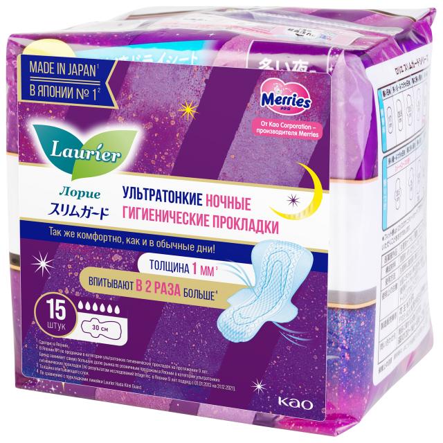Изображение товара Laurier Супер Слим гигиенические прокладки ночные 30см №15