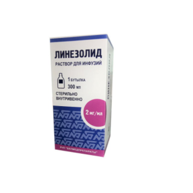 Изображение товара Линезолид раствор для инфузий 2мг/мл 300мл