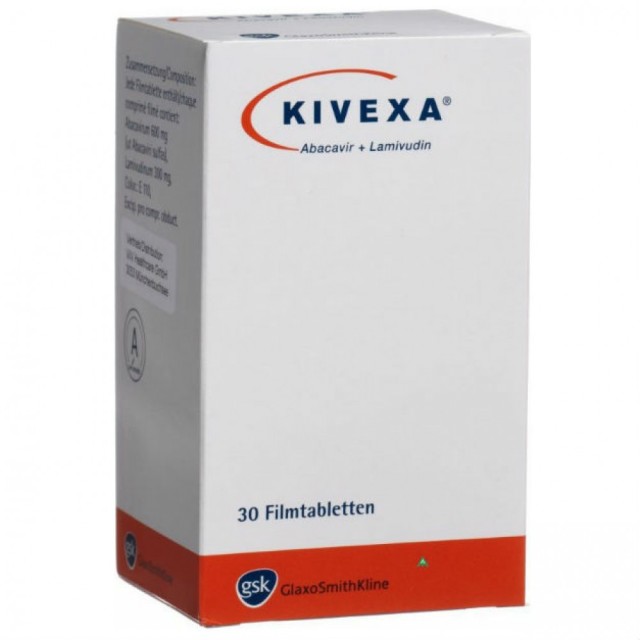 Изображение товара Кивекса таблетки покрытые оболочкой 600 мг+300 мг №30 для ВИЧ-инфекции