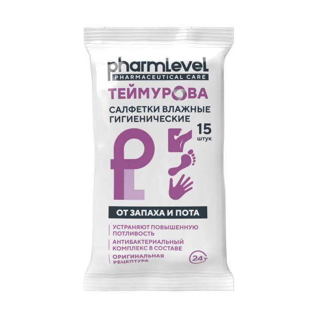 Изображение товара Влажные салфетки Теймурова №15 для ухода и свежести кожа