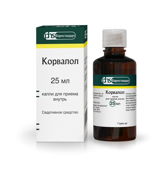 Изображение товара Корвалол ФСТ капли внутрь 25мл седативное средство с маслом мяты перечной