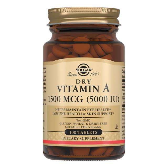 Изображение товара Солгар Витамин А таблетки 5000МЕ №100