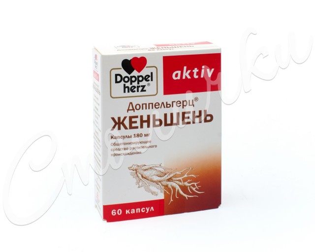 Доппельгерц Женьшень капсулы №60 купить в Москве по цене от 422.4 рублей