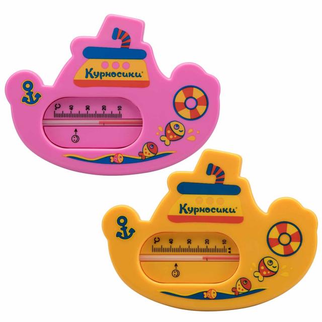 Изображение товара Термометр для ванной Курносики Пароходик 19112 безопасный и яркий