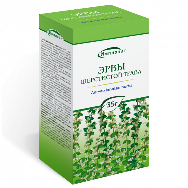 Изображение товара Эрва шерстистая трава 35 г для настойки диуретического и противовоспалительного эффекта