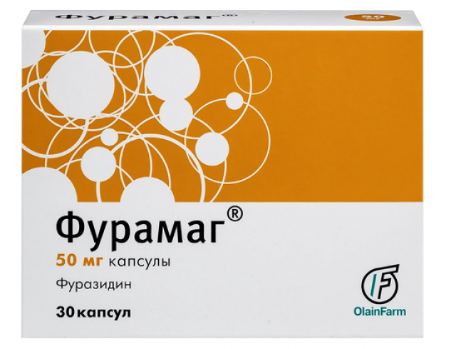 Изображение товара Фурамаг капсулы 50 мг №30 противомикробное средство для лечения урологических инфекций