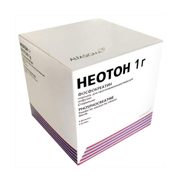 Изображение товара Неотон порошок лиофилизат для инфузий 1 г No4 - кардиопротектор и метаболическое средство