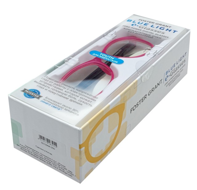 Изображение товара Очки компьютерные Foster Grant e.Glasses для защиты глаз от синего света