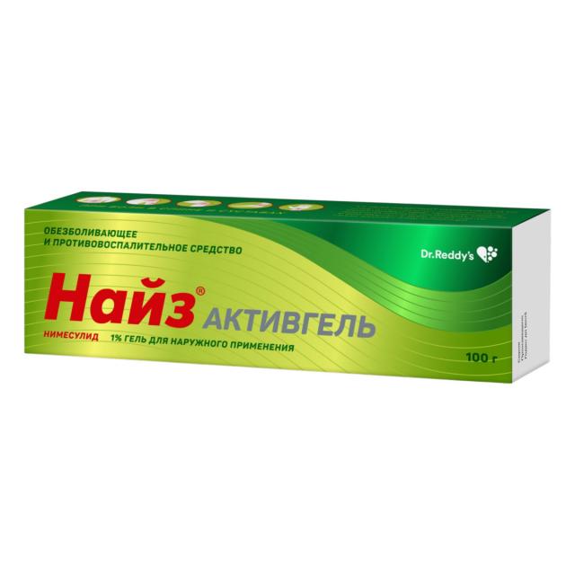 Изображение товара Найз Активгель 1% 100г противовоспалительный и обезболивающий гель