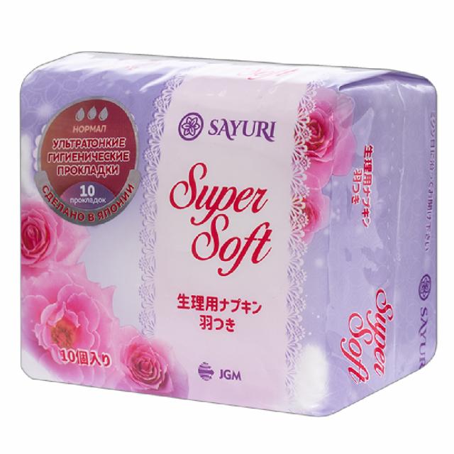 Изображение товара Гигиенические прокладки SAYURI Super Soft 24 см 10 шт нормал активная защита