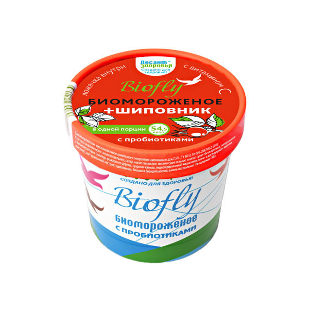Изображение товара Биомороженое Биофлай Шиповник 3% 45г