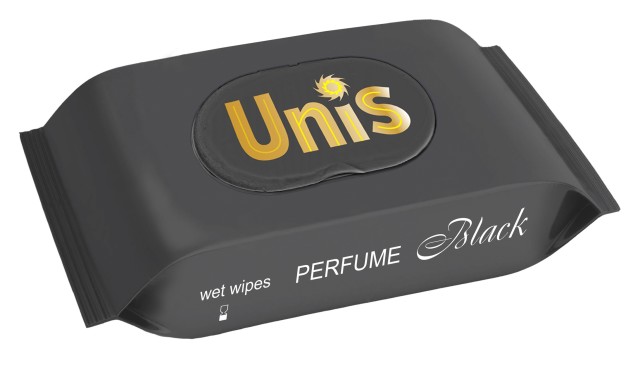 Изображение товара Влажные антибактериальные салфетки Unis Блэк №48 48 шт.
