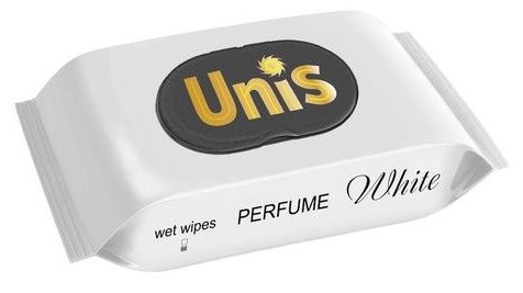 Изображение товара Влажные салфетки Unis антибактериальные с ароматом парфюма 48 шт для рук лица и тела