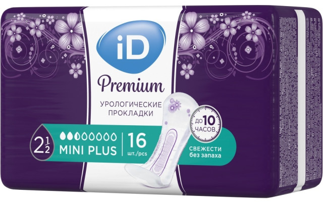 Прокладки урологические iD Light Premium Мини Плюс №16 купить в Москве по цене от 171 рублей