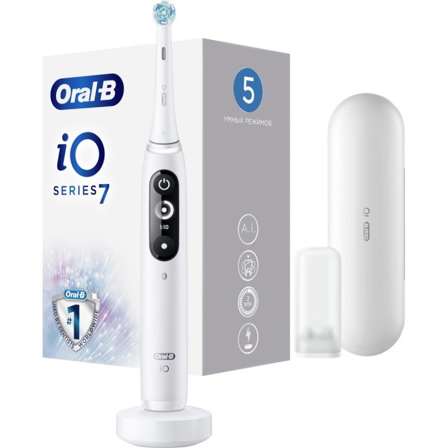 Изображение товара Электрическая зубная щетка Oral-B iO Series 7 White Alabaster с Bluetooth