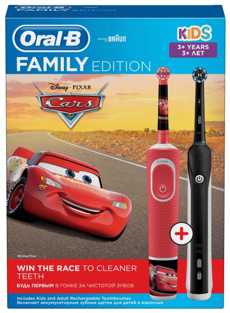 Изображение товара Орал Би зубная щетка эл. D16.513.1U+з/щетка эл. D100.410.2К т.3710 красная