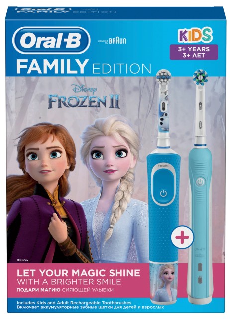 Изображение товара Электрическая зубная щетка Oral-B Pro 1 и Холодное Сердце 2 комплект