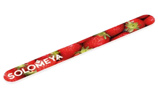 Изображение товара Пилка для ногтей Соломея Клубничный смузи двусторонняя 180/220 грит