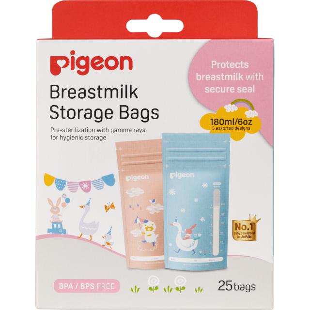 Изображение товара Пиджен пакеты для заморозки и хранения грудного молока одноразовые 180мл №25