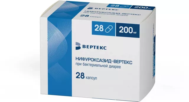 Изображение товара Нифуроксазид-Вертекс капсулы 200мг №28
